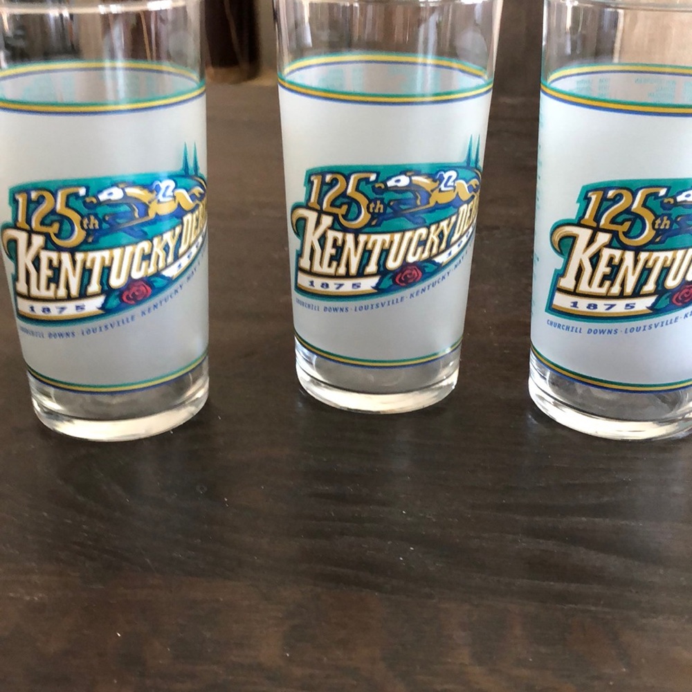 1999 Official Kentucky Derby Mint Julip Glasses